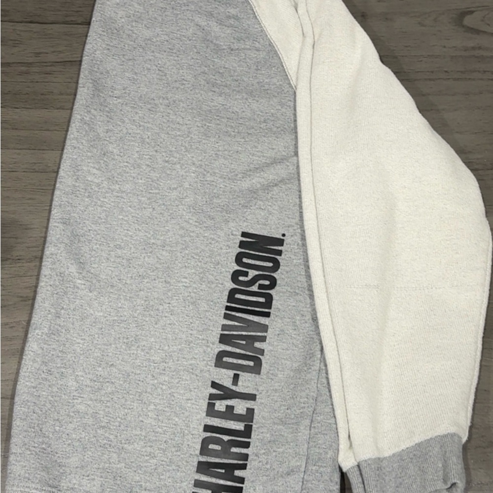 Harley-Davidson Kids Gray & Cream Sweat Joggers with Logo